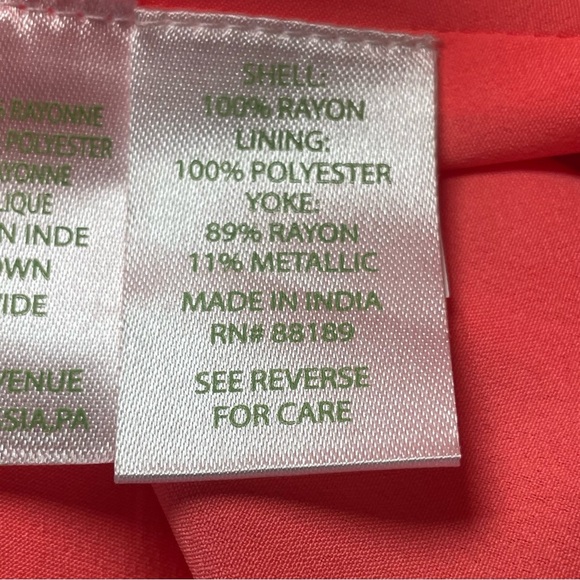 Lilly Pulitzer Neon Coral Pink Sun Ray Babydoll Dress Gold Crochet Party‎ Small - Picture 6 of 9